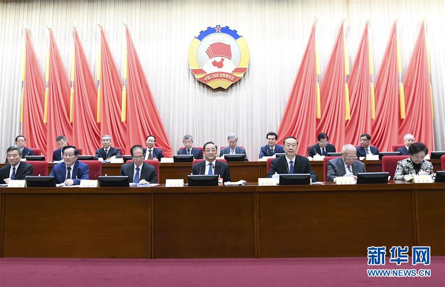 1月22日，政協(xié)第十二屆全國(guó)委員會(huì)常務(wù)委員會(huì)第二十四次會(huì)議在北京開幕。全國(guó)政協(xié)主席俞正聲出席開幕會(huì)。 新華社記者 燕雁 攝