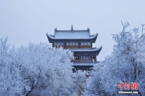 資料圖：小寒時節(jié)，甘肅嘉峪關(guān)市迎來了一場大雪。師永紅 攝