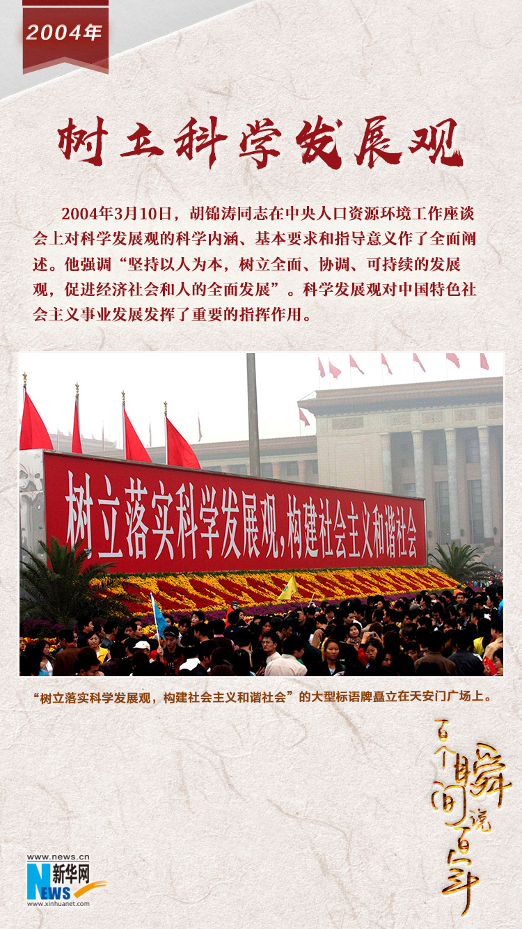 2004，樹立科學(xué)發(fā)展觀