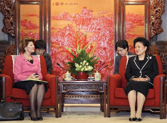 劉延?xùn)|會見歐盟委員會教育、文化、語言多樣性及青年事務(wù)委員瓦西利烏