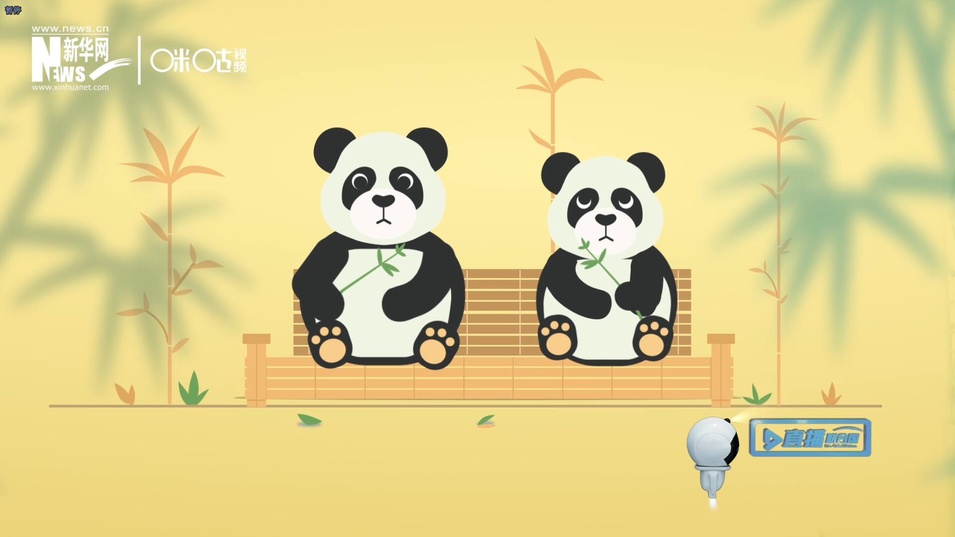 “哥哥你看，又有人來(lái)看我們了。”“有什么奇怪的，我們可是聯(lián)合國(guó)‘最萌’的大使??！”。
