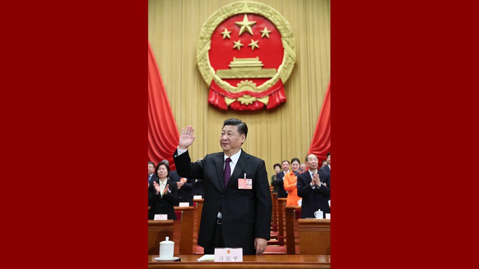 習(xí)近平當(dāng)選國(guó)家主席、中央軍委主席