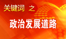 胡錦濤指出，堅(jiān)持走中國(guó)特色社會(huì)主義政治發(fā)展道路和推進(jìn)政治體制改革