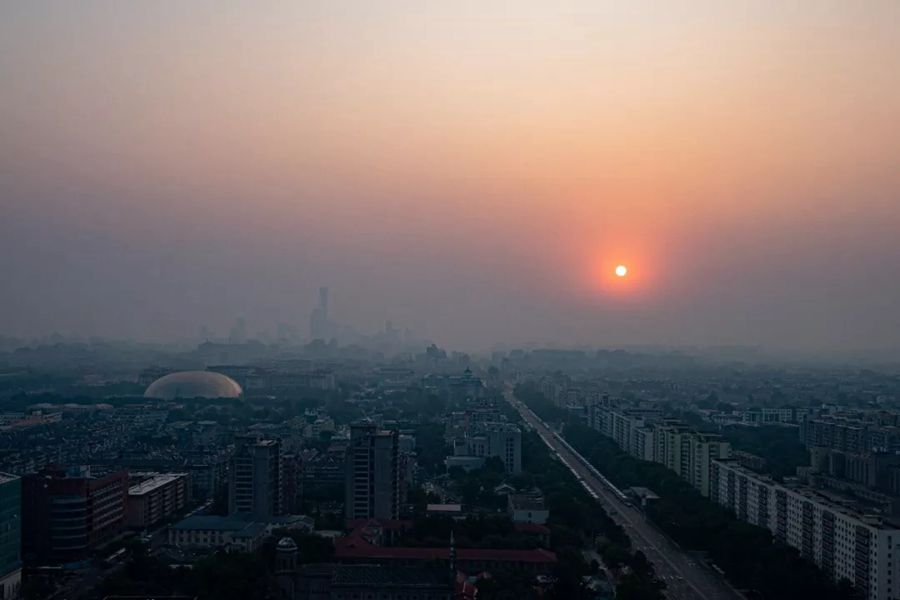 這就是今天早上的北京！