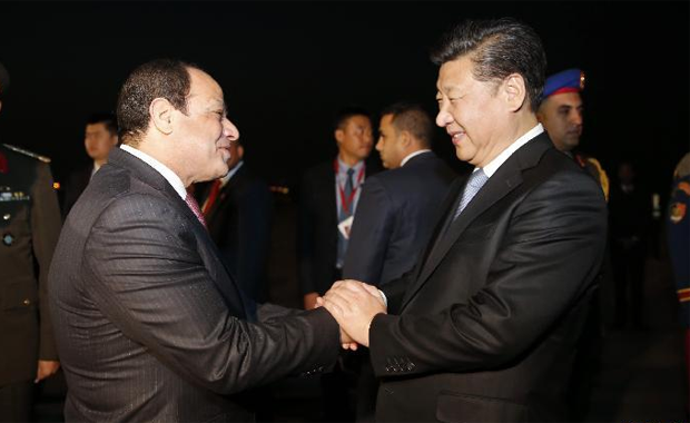 習(xí)近平抵達(dá)開羅開始對埃及進行國事訪問