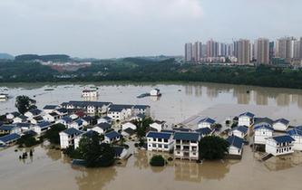 重慶長江、嘉陵江、涪江洪水過境