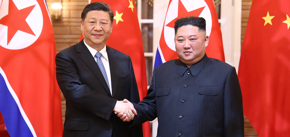 習近平同朝鮮勞動黨委員長、國務委員會委員長金正恩舉行會談